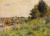 Claude Monet The Banks of the Seine at the Argenteuil Bridge painting
